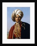 Portrait of an Ottoman Prince, Half Length, in Red and Gold by Francois Henri Alexandre La Fond