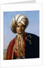 Portrait of an Ottoman Prince, Half Length, in Red and Gold by Francois Henri Alexandre La Fond