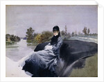 Lady in a Carriage; Signora in Vettura by Giuseppe or Joseph de Nittis