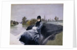 Lady in a Carriage; Signora in Vettura by Giuseppe or Joseph de Nittis