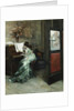 A Lady Playing the Piano in an Interior by Raimundo de Madrazo y Garreta