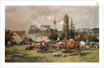 A Market by a Village by Karl Stuhlmuller