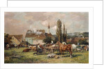 A Market by a Village by Karl Stuhlmuller
