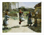 Little Girls Jumping Rope; Gamines Sautant a la Corde, 1888 by Alphonse Etienne Dinet