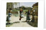Little Girls Jumping Rope; Gamines Sautant a la Corde, 1888 by Alphonse Etienne Dinet