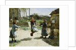 Little Girls Jumping Rope; Gamines Sautant a la Corde, 1888 by Alphonse Etienne Dinet