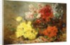 Daisies, Begonia, and Other Flowers in Pots by Eugene Henri Cauchois