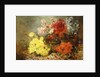 Daisies, Begonia, and Other Flowers in Pots by Eugene Henri Cauchois