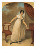 Portrait of a Lady, standing full length in a White Dress by a Piano, 1801 by Adam Buck