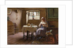 A Fisherman's Wife - Fifeshire Interior by William Kay Blacklock