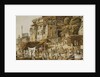Bruhma Ghat, Benares, India 1830s by James Prinsep