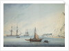 Shipping Off Shakespeare's Cliff, 1806 by Samuel Atkins