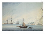 Shipping Off Shakespeare's Cliff, 1806 by Samuel Atkins