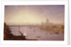 Southwark Bridge and St. Paul's Cathedral from London Bridge: Evening by George Fennel Robson
