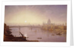 Southwark Bridge and St. Paul's Cathedral from London Bridge: Evening by George Fennel Robson
