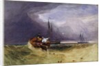 Fishing Boats Off Yarmouth, 1832 by John Sell Cotman