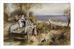 A Peep at the Hounds: 'Here They Come' by Myles Birket Foster