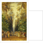 Figures on a Road Near Galle, Ceylon by Edward Lear