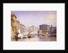 The Rialto from the Grand Canal, 1852 by William Callow