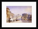 The Rialto from the Grand Canal, 1852 by William Callow