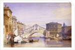 The Rialto from the Grand Canal, 1852 by William Callow