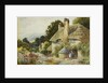 A Cottage at Selworthy, near Minehead by Arthur Claude Strachan