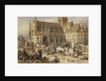 At Gervaise, Falaise: Market Day by Myles Birket Foster