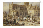 At Gervaise, Falaise: Market Day by Myles Birket Foster