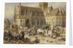 At Gervaise, Falaise: Market Day by Myles Birket Foster