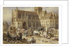 At Gervaise, Falaise: Market Day by Myles Birket Foster
