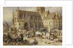 At Gervaise, Falaise: Market Day by Myles Birket Foster