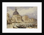 The Church of San Simone and San Guida, Venice: Arrival of a Train by Myles Birket Foster