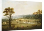 An Extensive View of Chatsworth, Derbyshire from the South-West by Thomas Smith of Derby