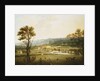 An Extensive View of Chatsworth, Derbyshire from the South-West by Thomas Smith of Derby
