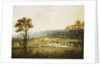 An Extensive View of Chatsworth, Derbyshire from the South-West by Thomas Smith of Derby