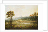 An Extensive View of Chatsworth, Derbyshire from the South-West by Thomas Smith of Derby