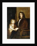 Portrait of Thomas Rowe and His Son, Seated Three-Quarter Length, the Former in a Brown Gown, the Latter in a Brown Dress and Wrap by John Riley