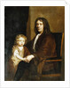 Portrait of Thomas Rowe and His Son, Seated Three-Quarter Length, the Former in a Brown Gown, the Latter in a Brown Dress and Wrap by John Riley