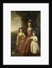 A Group Portrait of Mary, Countess of Darnley and Her Children, Lord Clifton and Lady Mary Bligh, All Full Length by Nathaniel Dance