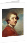 Portrait of the Artist, Head and Shoulders, in a Red Gown of a Doctor of Laws and White Stock - Unfinished by Joshua Reynolds