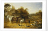 A Farmyard with Horses and Ponies by John Frederick Herring Snr
