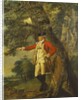 Portrait of Colonel Charles Heathcote, Standing Small Full Length in a Wooded Landscape, in the Uniform of the Thirty-Fifth Foot Regiment by Joseph Wright of Derby