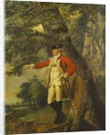 Portrait of Colonel Charles Heathcote, Standing Small Full Length in a Wooded Landscape, in the Uniform of the Thirty-Fifth Foot Regiment by Joseph Wright of Derby