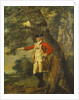 Portrait of Colonel Charles Heathcote, Standing Small Full Length in a Wooded Landscape, in the Uniform of the Thirty-Fifth Foot Regiment by Joseph Wright of Derby
