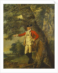 Portrait of Colonel Charles Heathcote, Standing Small Full Length in a Wooded Landscape, in the Uniform of the Thirty-Fifth Foot Regiment by Joseph Wright of Derby