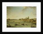 The Thames from the Terrace of Somerset House Looking Towards Westminster, 1750 by Antonio Joli