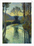 Banks of the River; Au Bord de la Riviere by Henri Jean Guillaume Martin
