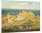 Rocks by the Sea; Rochers au Bord de la Mer by Henry Moret