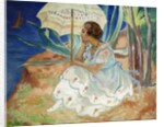 Young woman with an Umbrella, Saint Maxime; Jeune Fille a l'Ombrelle Saint-Maxime, c.1918 by Henri Lebasque