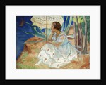 Young woman with an Umbrella, Saint Maxime; Jeune Fille a l'Ombrelle Saint-Maxime, c.1918 by Henri Lebasque